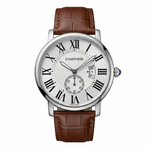 Cartier Ronde Men's Luxury Watch Strap And Date Display