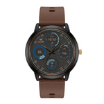 ICON Precision Hybrid Smartwatch Matte Black And Earth Brown