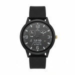 ICON Precision Hybrid Smartwatch Matte Black And Earth Brown