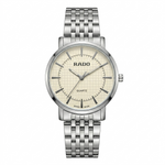 Rado Centrix Silver Steel Watch Textured Ebony Dial