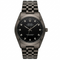 Rolex Datejust Inspired Watch Diamond Dial Stealth Edition