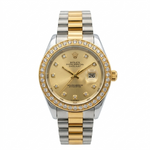 Rolex Two Tone Diamond Watch Bezel And Dial